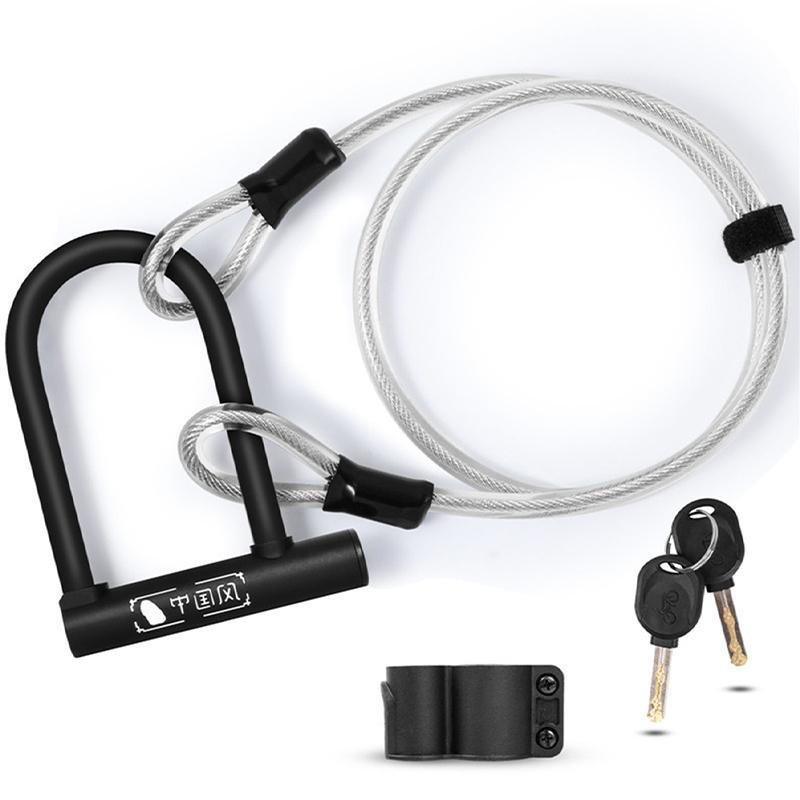 Bicycle U Lock Anti-theft MTB Road Mountain Bike Lock Bicycle Accessories U-Locks Cycling Steel Security Bike Locks