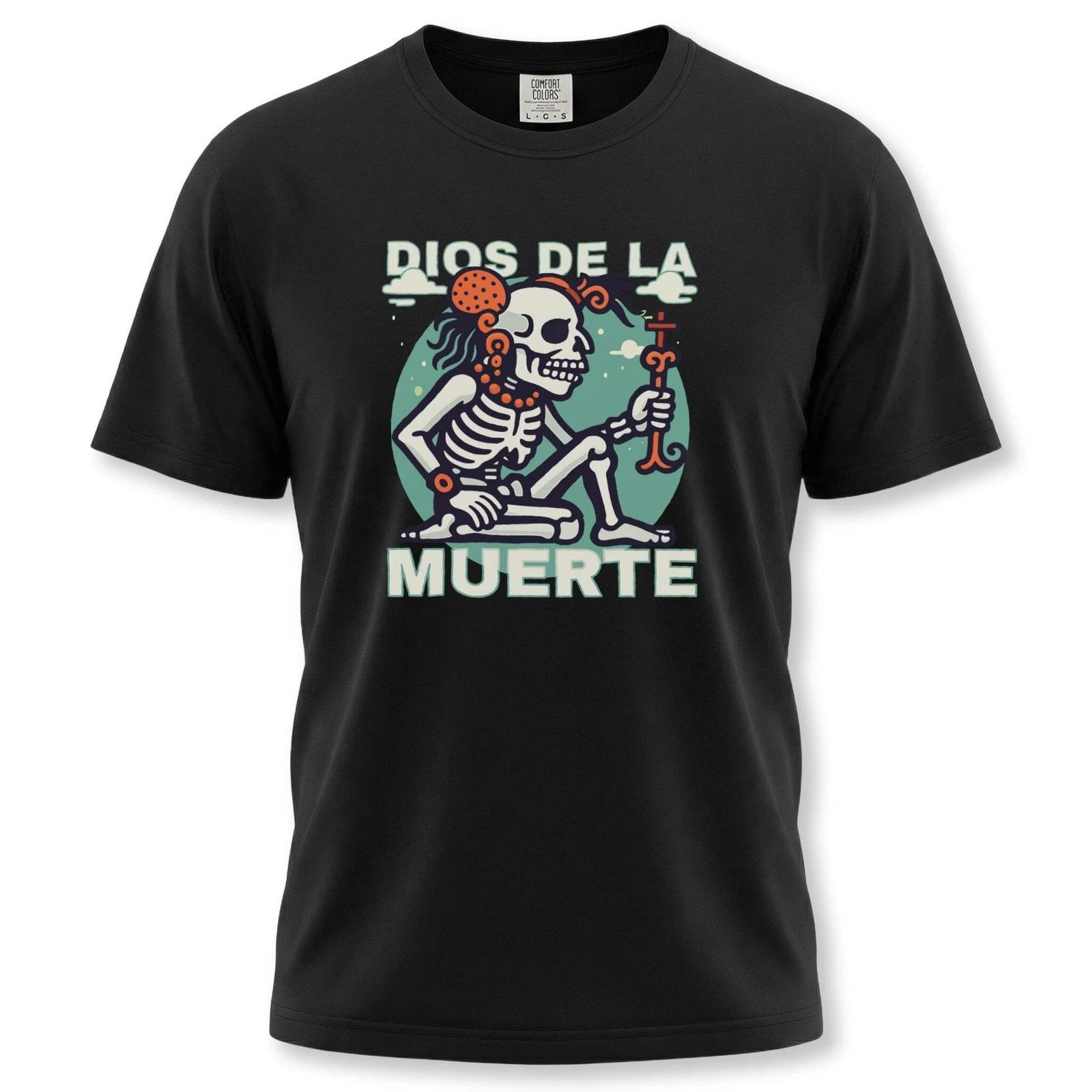 Yum Kimil Mayan Death God T-Shirt | Skeleton Mythology Graphic Tee Shirt M
