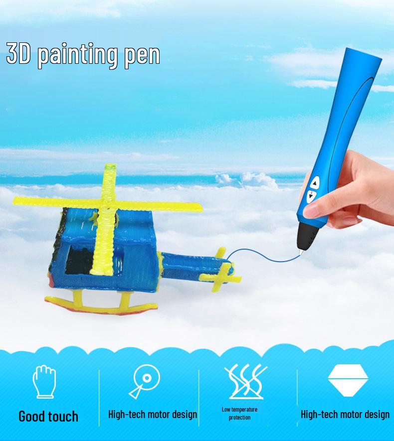 3D Children's Graffiti Pen - Stereoscopic Drawing Pen for Students with Consumables