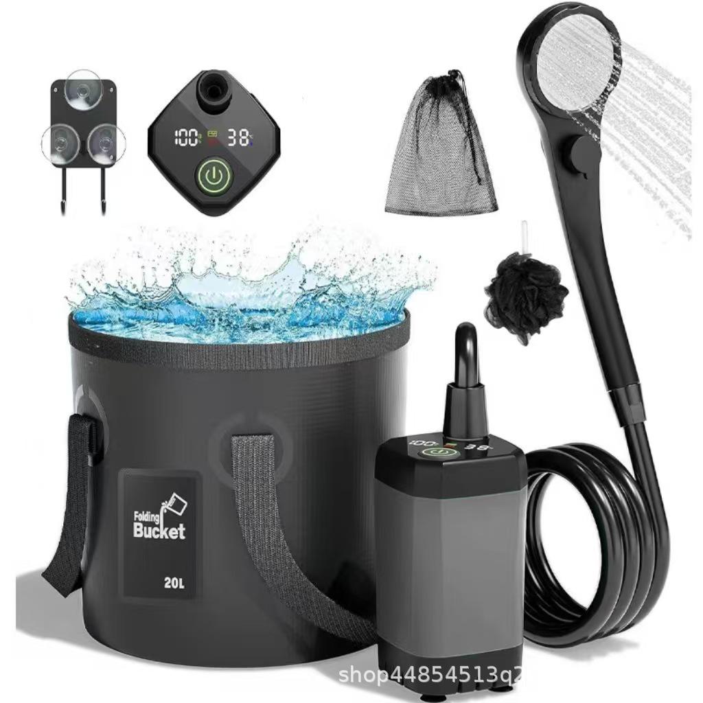 Portable Electric Shower Head Set for Outdoor and Home Use