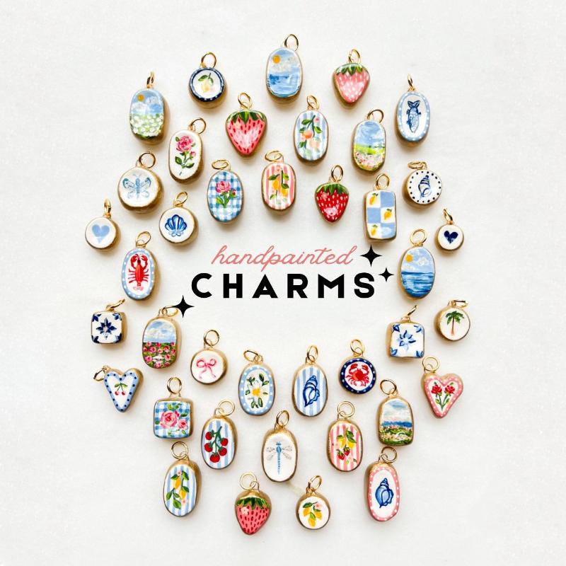 Colorful Dopamine Pendant With Oil Droplets Cute Strawberry Crab Heart Shell Pattern Diy Pendant Charms For Jewelry Making