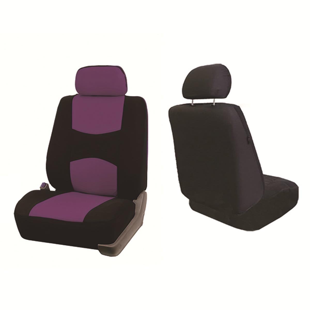 

Premium Tablet-Style Car Seat Cover Set - Two-Piece Cushion 2-piece set (front single seat) фіолетовий