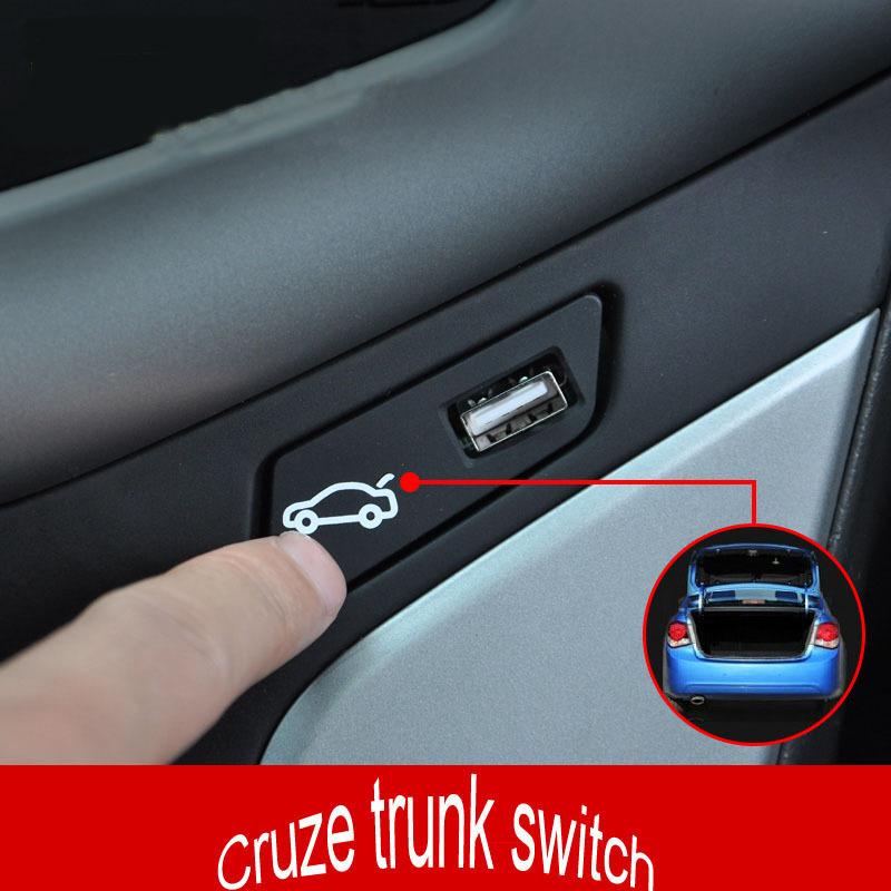 Angelguoguo Car Trunk Switch Button Assembly for 2009-2014 Chevrolet Cruze Luggage Box Open and Close Button Switch Assembly