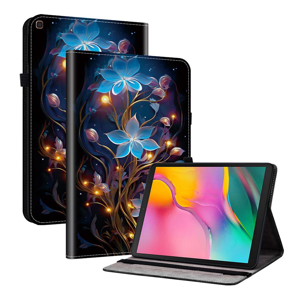 Tablet-Hülle aus PU-Leder für Samsung Galaxy Tab A 10.1 (2019)-11 Stile! Langlebig, mit 2 Ständerfächern, Stifthalter und Kartenfächern, flexibler TPU-Rückseite