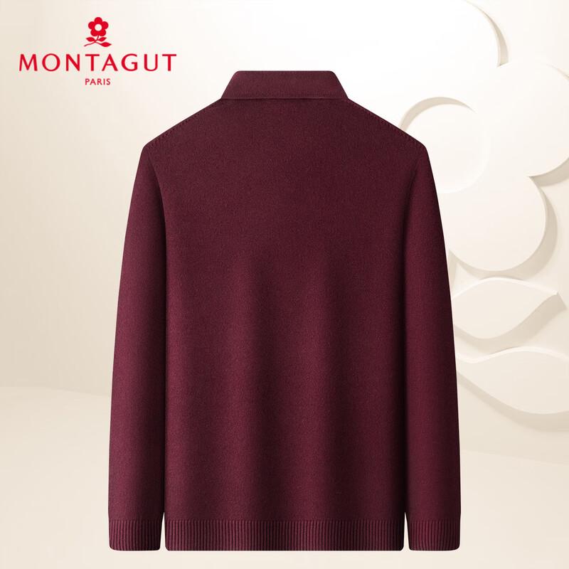 MONTAGUT Men's Polo Collar Knit Sweater