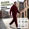 Men's 2-Piece Outfit Set, Hooded Sweatshirt and Cargo Straight Leg Pants, Casual Streetwear