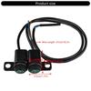 Universal Motorcycle Light Switches Mount with Green LED Indicator Hassle Free Setups Bike Handlebar Light Control Switches