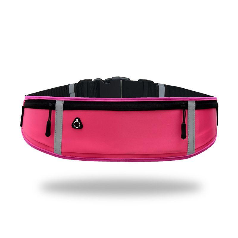 Waterproof Reflective Running Belt With Multi-pockets And Sealed Zipper For Sports
