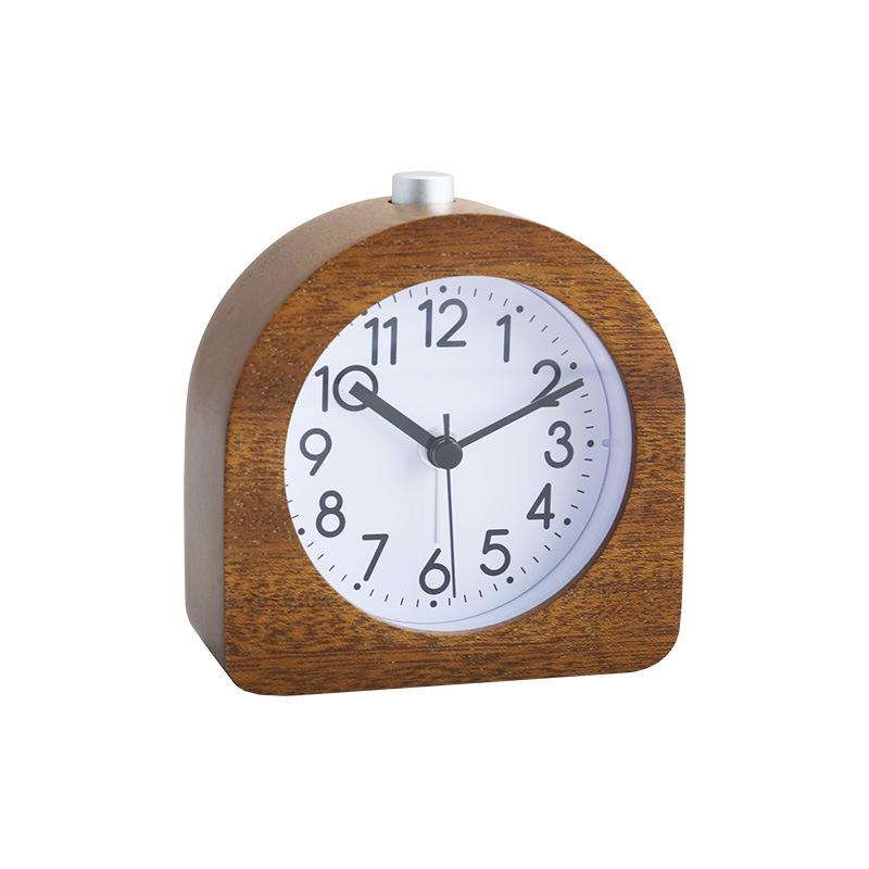Creative Retro Quartz Alarm Clock - Silent Bedside Snooze Clock for Lazy Persons and Students