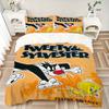 3pcs bedding set Tweety Sylvester Looney Tunes Includes 1 Comforter + 2 Pillowcases, Without Pillow Inserts, Soft Comfortable,a0909156