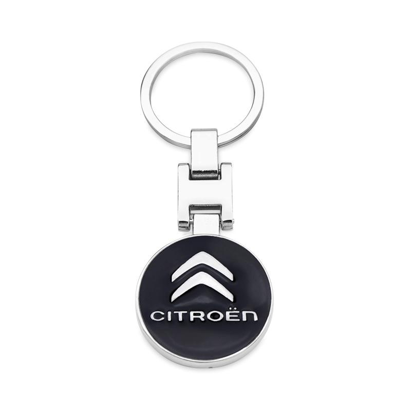 

1Pcs 3D Metal Car Keychain Car Emblem Key Rings Accessories For Citroen C1 C2 C3 Vts C4 Saxo C4L C5 C6 C8 Xsara Picasso Berlingo чёрный