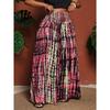 Women's High Waist Tie Dye Printed Wide Leg Pants Casual Loose Palazzo Trousers