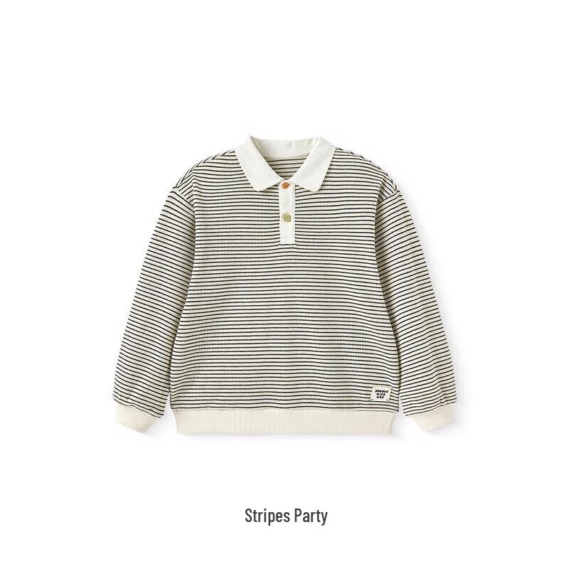

YEEHOO Boys Retro Long Sleeve Polo Shirt 130