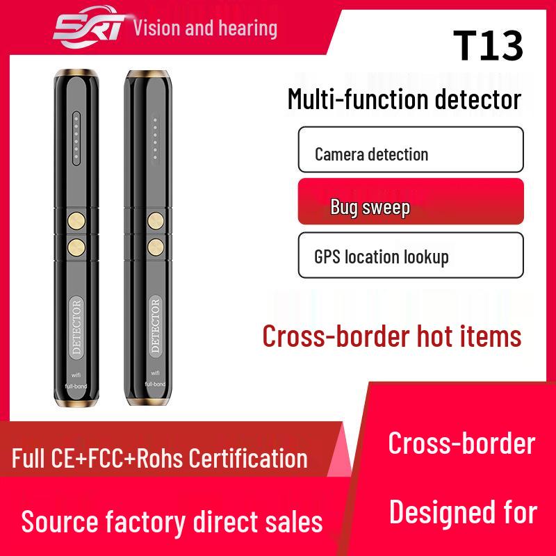 T13 Infrarot Anti-Spionage Detektor: Kabelloses Signal, Anti-Tracking, Anti-Abhören, Versteckte Kamera & GPS-Scanner