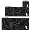 Minimalist Contour Line Extended Mouse Pad Waterproof Antislip Nonslip Desk Mat
