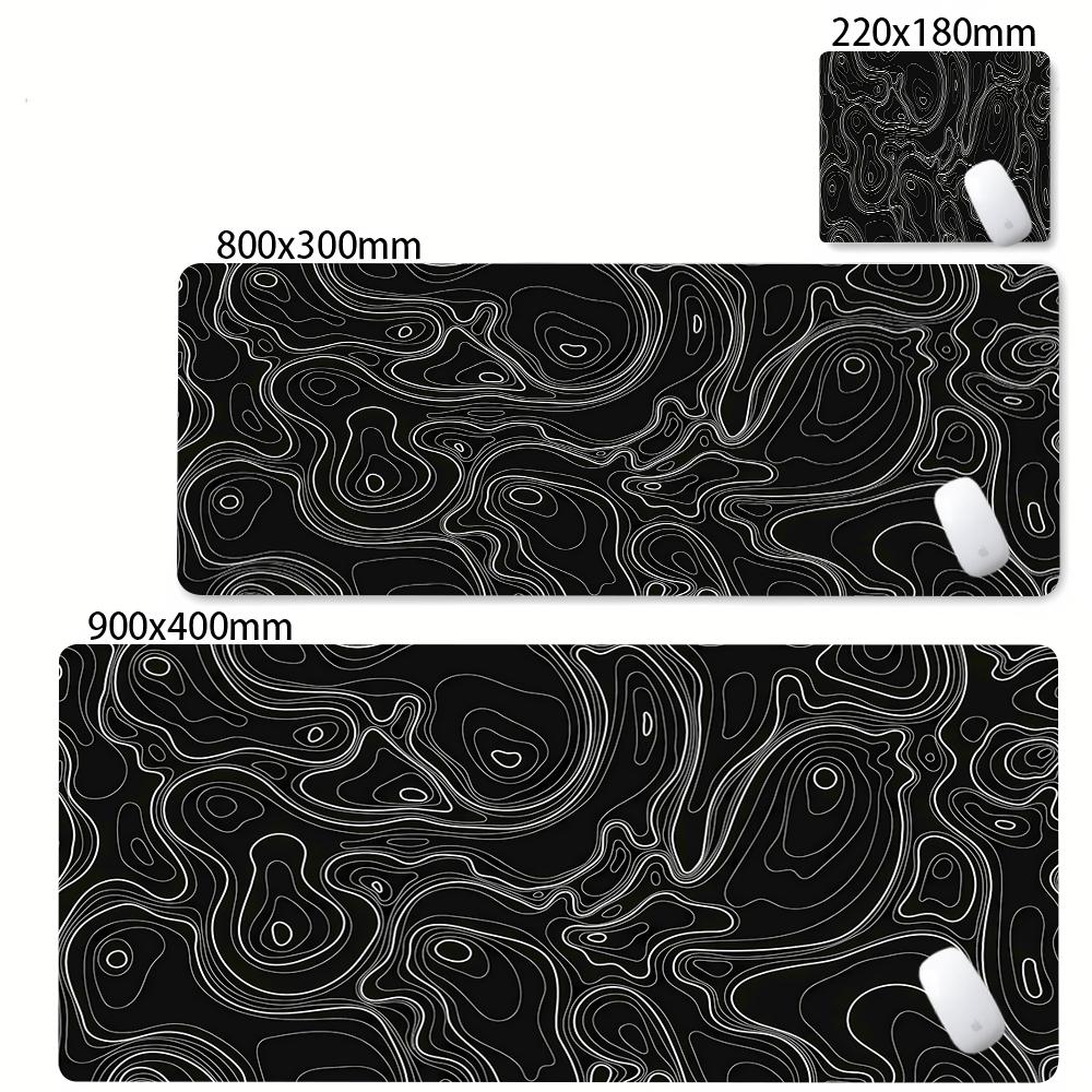 Minimalist Contour Line Extended Mouse Pad Waterproof Antislip Nonslip Desk Mat