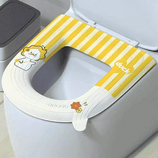Coussin de siège de toilette universel imperméable lavable sans eau et housse adhésive