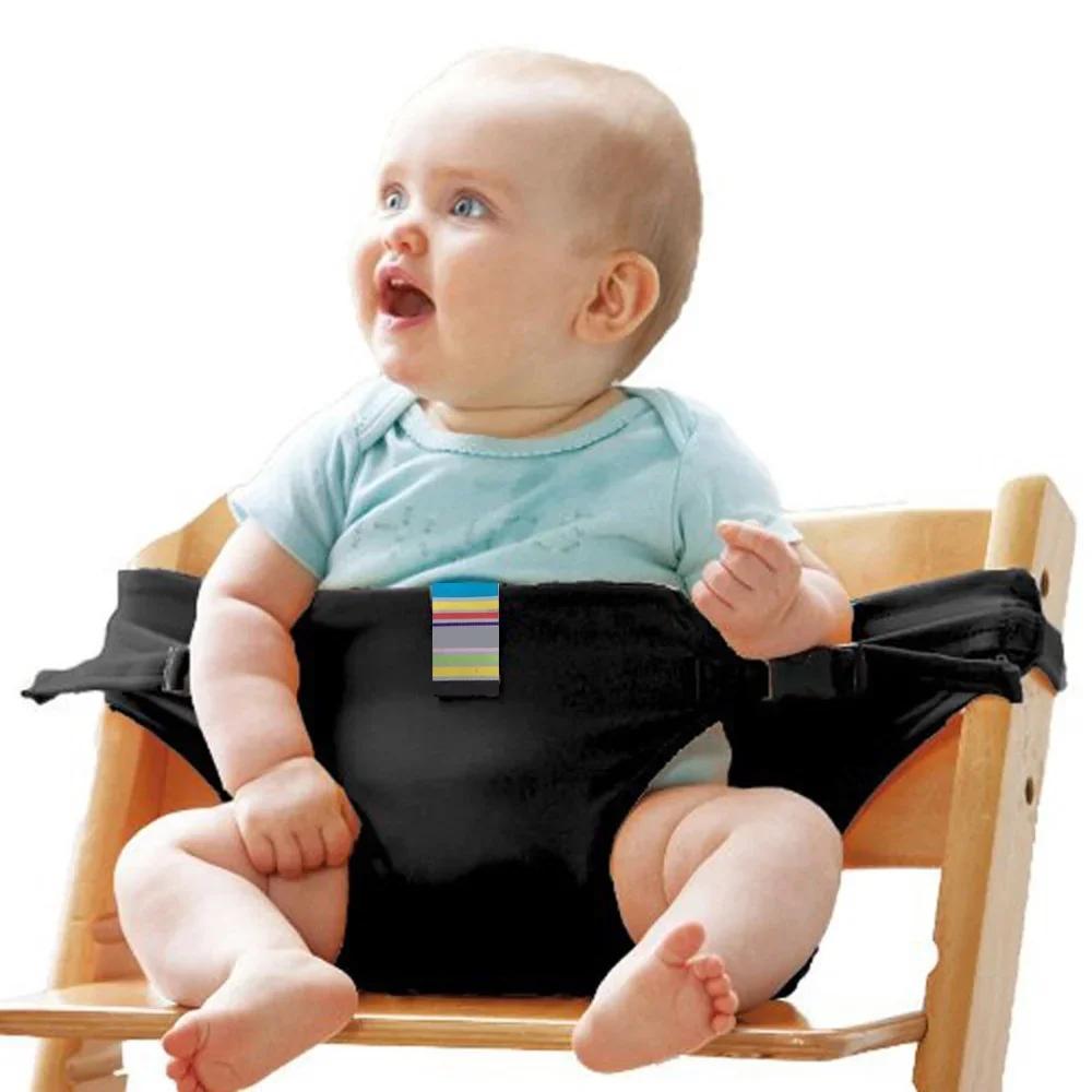 

Baby Meal Strap Portable Child Seat Harness Baby Meal Strap Prevent Baby from Falling Foldable Portable Storage чорний