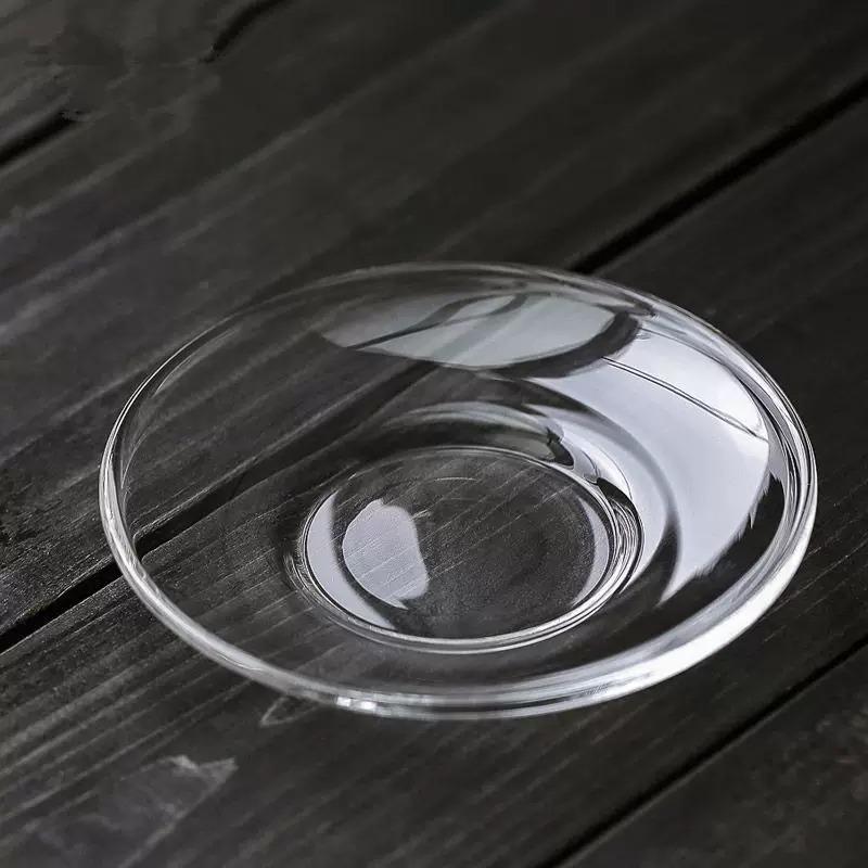 1Pcs Heat Resistant Glass Wax Catcher Tray Transparent Ruffled Edge Candle Drip Protector Reusable Candlestick Ring Holder