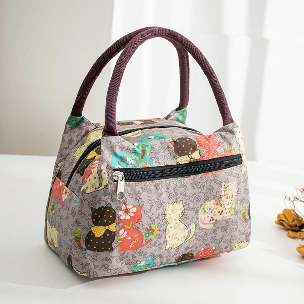 Portable Adult Kids Oxford Cloth Insulated Lunch Bag Camping Food Drink Cooler Bag Picnic Travel Bag Waterproof Food Storage Box