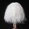 Machine Made Loose Kinky Curly Yaki Creamy-white Synthetic Hair for Blythes Doll 25cm Head Doll Wigs