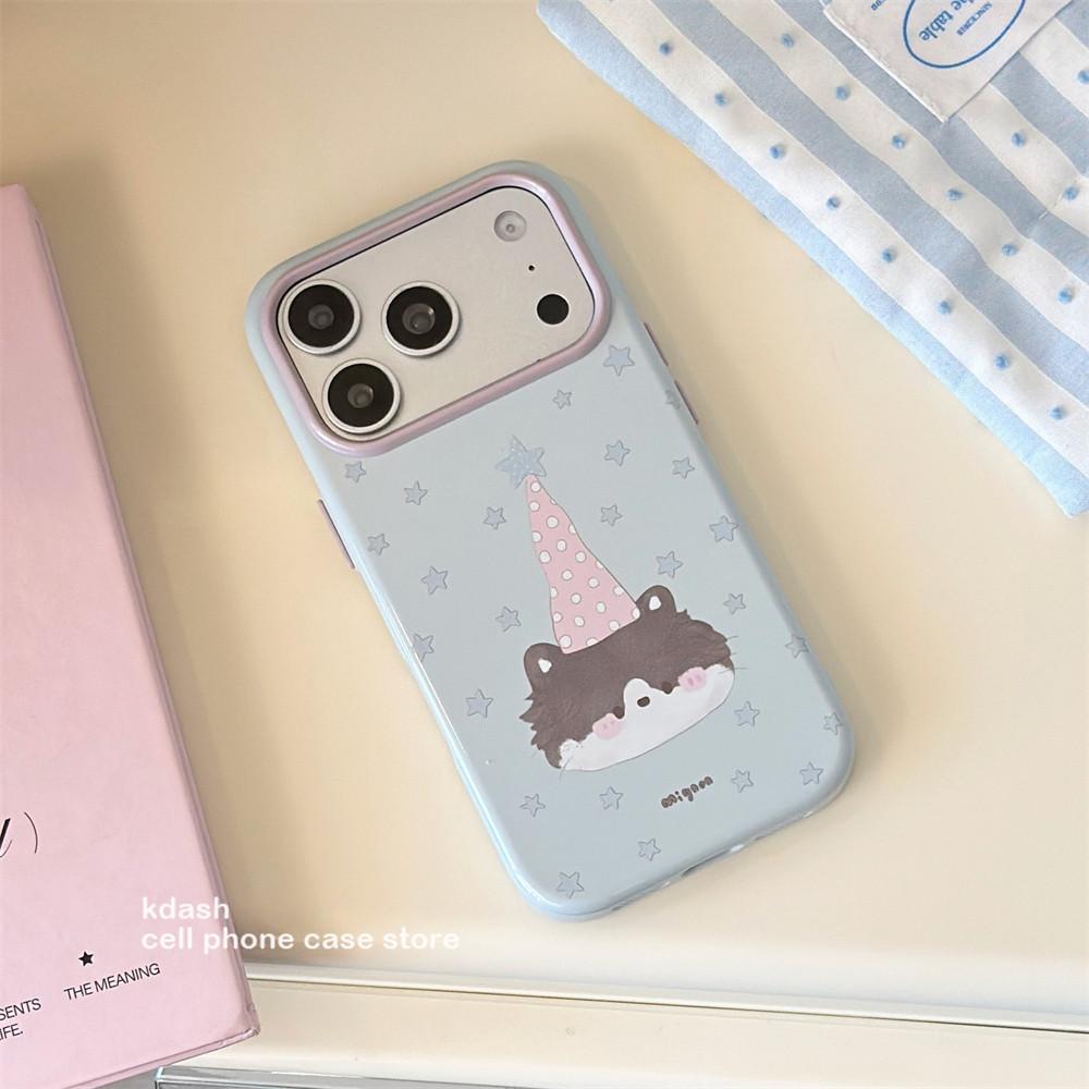 Korean cream wind hat puppy kitten for Apple 11Promax mobile phone case iphone11pro new 1