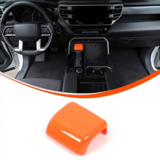 Orange Gangschaltungshebelabdeckung Zierleiste für Toyota Tundra/Sequoia 22-24/Tacoma 2024+