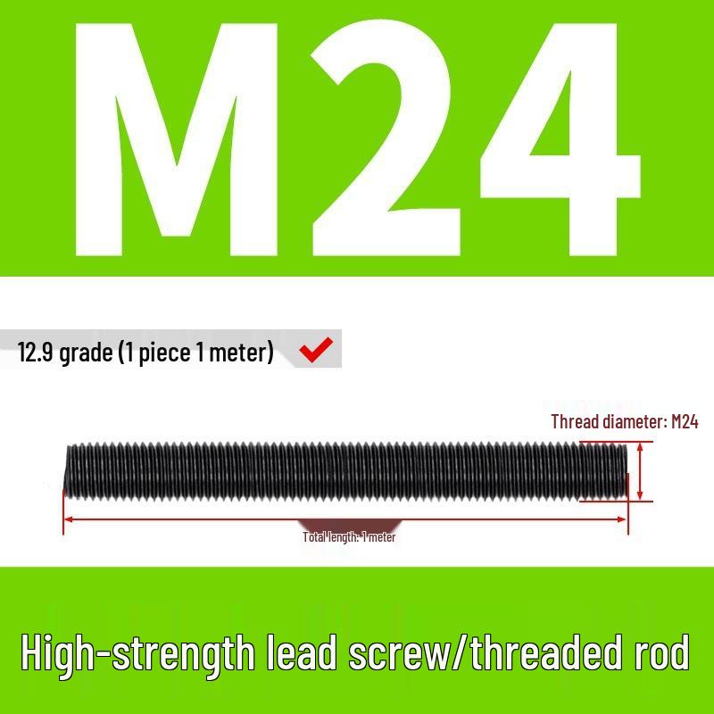 High-Strength Full Thread Screws and Rods: 8.8, 10.9, 12.9 Grade
