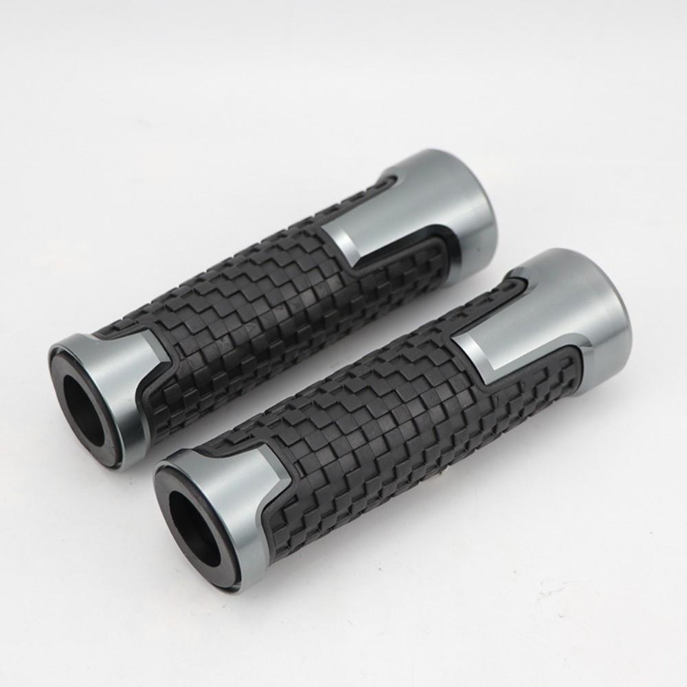 Rubber Moto Handlebars Grip CNC Aluminum Moto Handle Grip Handlebar Hand Grips Motorbike Parts