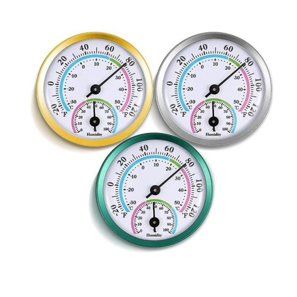 Round Pointer Type Mini Pointer Thermometer 2 in 1 Gauge Analog Hygrometer  Home Supply