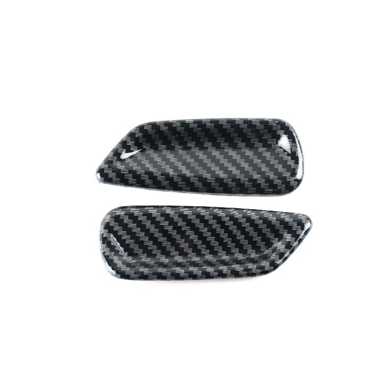 Adesivi Copri Pulsante Cuscino Poggiatesta Sedile Auto Colore Fibra di Carbonio Per Mercedes Benz Classe C W206 Accessori Interni
