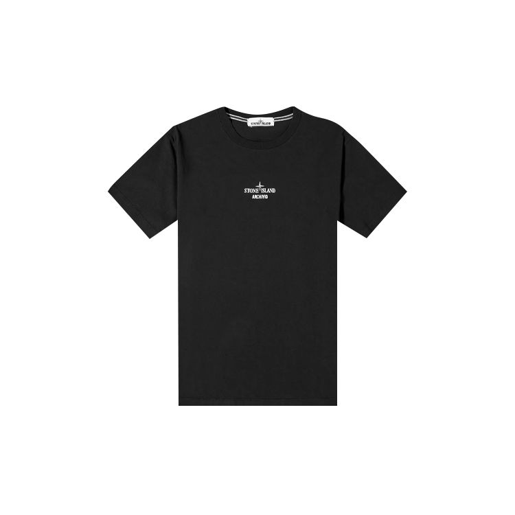 Stone Island Archivio Print Tee Unisex Tops Black 72152NS92-v0029