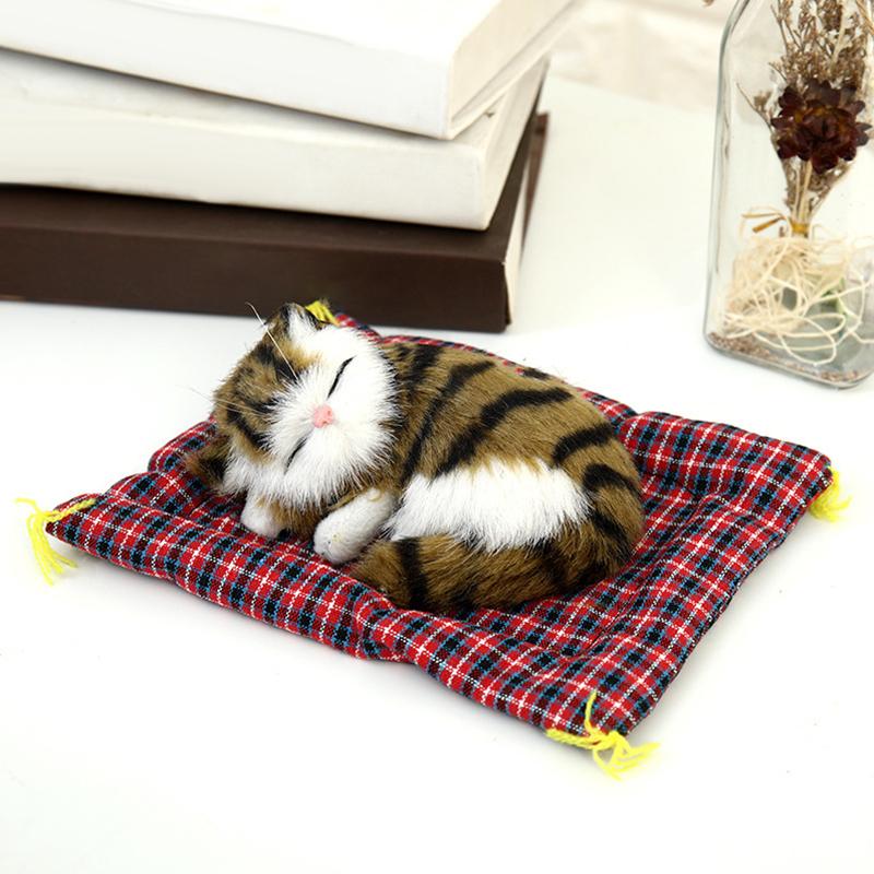 

Новая имитация спящего кота, чучела животных, дисплей, форма, портативная поддельная кошка, котята, кукла, украшения, украшение, подарок для детей