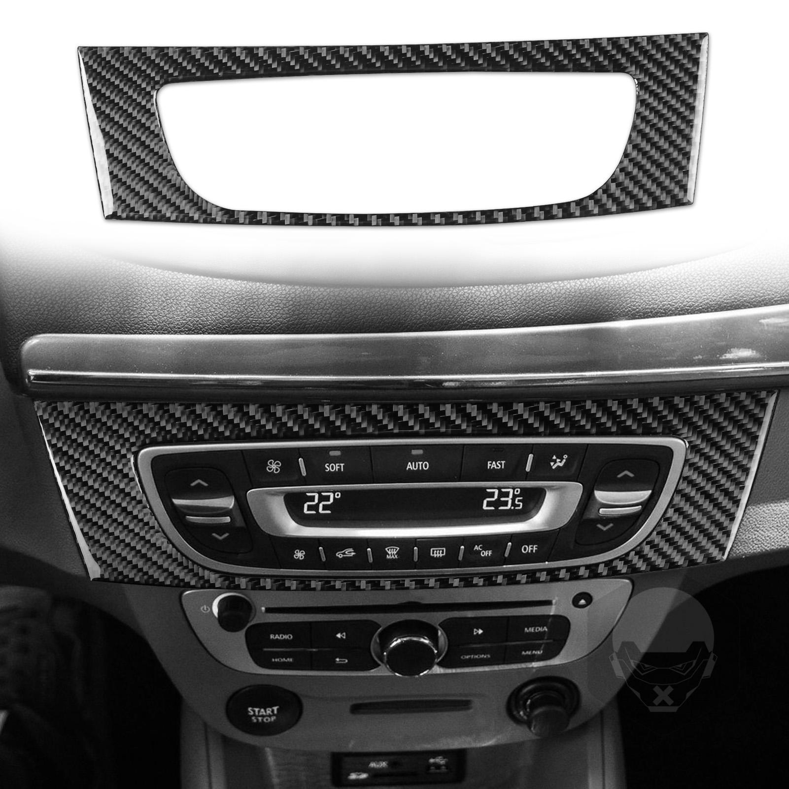 

For Renault Fluence Megane 3 RS 2009 2010 2011 2012 2013 2014 2015 LHD RHD Real Soft Carbon Fiber Sticker Car Central Control CD