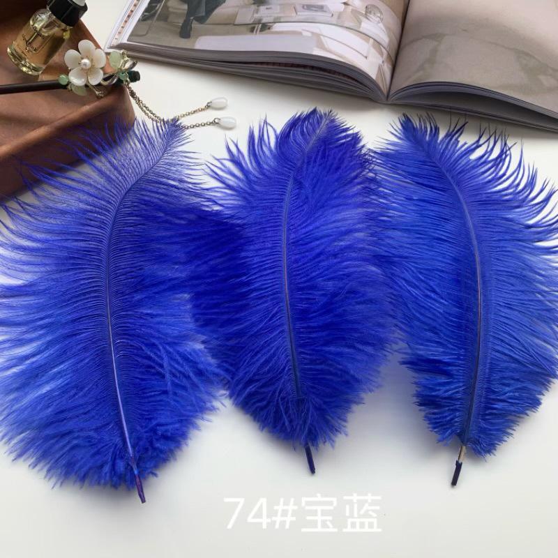 Ostrich Hair Colored Feathers 20-25Cm Wedding Table Lamp Decoration Stage Diy Material Clothing Accessories