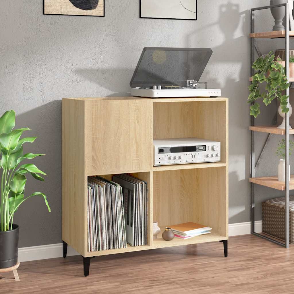Record Cabinet in Sonoma Oak 84.5 x 38 x 89 cm Particleboard
