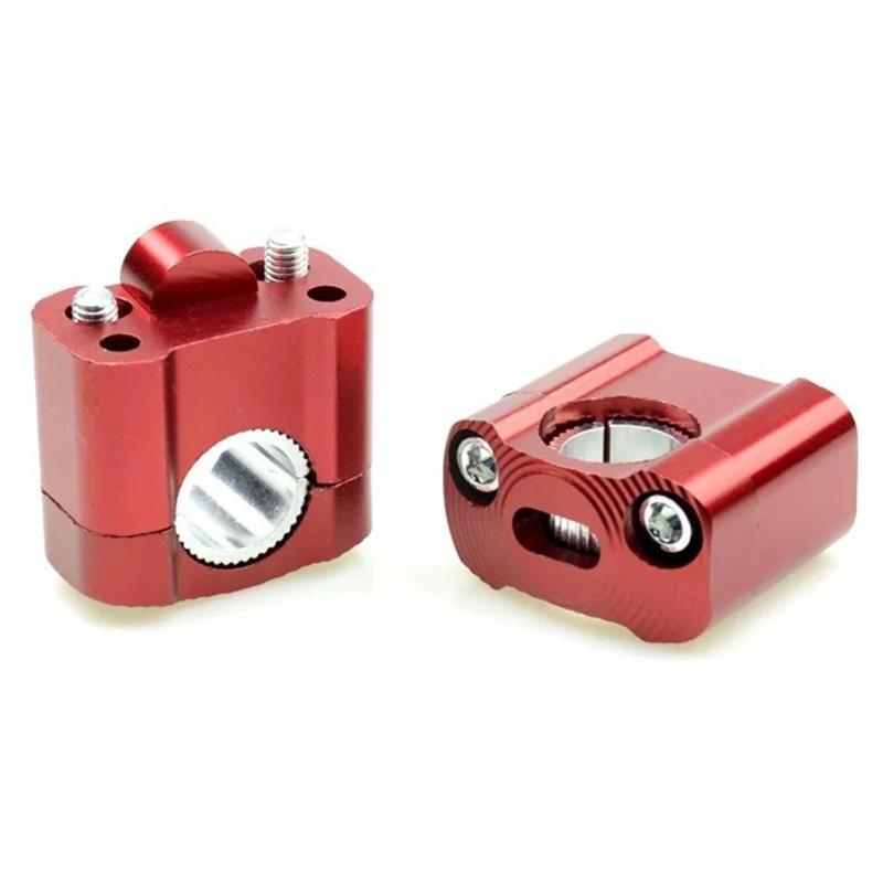 Pair Motorcycle Handlebar Rise Clamps 22mm Aluminum Handlebar Mounts for Off Road Bikes Universal Fit Easy Installation