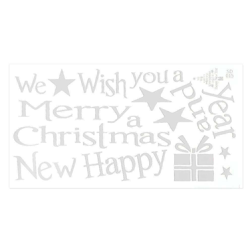 Waterproof Home Gifts Wall Stickers Window Decal Decor Merry Christmas Xmas Tree Posters