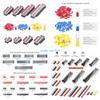 B0KB 124pcs Safety First Insulated Terminals Block ABS Shell Leakage Prevention
