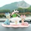 Lotus Shaped Crystal Flower Decoration Colorful Auto Interior Decoration  Home Decoration