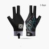 Breathable Soft Billiard Glove Anti-Slip Elastic Professional 3 Finger Fit for Indoor Billiard Sports Game Match Events