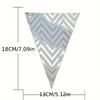 12PCS, Triangular Flags, Hanging Triangular Flags, Used for Decorating Festivals, Weddings, and Birthday Parties