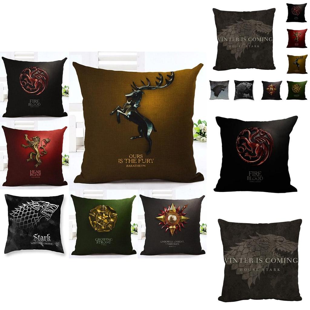 Luxurious Game Of Thrones Fire And Blood Throw Pillow Case For Elegant Home Decor