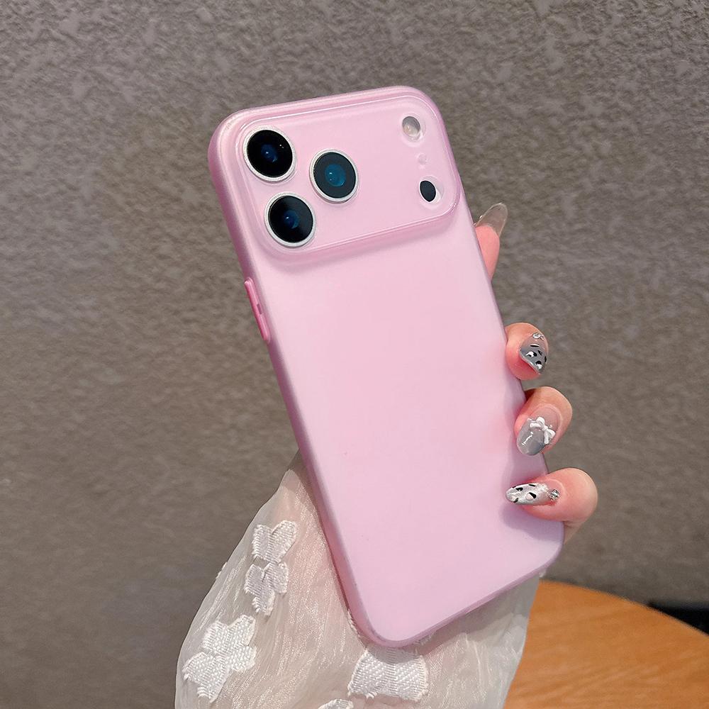 Fashion Ultra Thin Translucent Phone Case For iPhone 17 16 15 14 13 Pro Max 17Pro 16Pro Cases Shockproof Soft Matte Back Cover