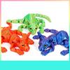Siamese Kitten 3D Printed Cat Multi-joint 3D Hairless Cat Doll Home Room Mini Cat Figure  Kids Gift