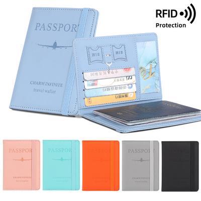 Pu Leather Passport Bag Multi-card Passport Holder Travel Accessories Wallet Credit Card Bag Passport Protector Holder
