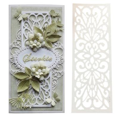 Rectangle Metal Cutting Dies DIY Scrapbooking Background Paper Cards Stencil