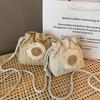 Single-shoulder Crossbody Bag Bucket Bag, Girls Straw Shoulder Bag, Beach Bag