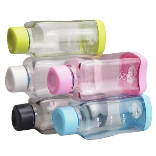 Pearl Metal PC Aqua Water Bottle, 500ml, Direct Drinking, Clear, Block Style, H-6031