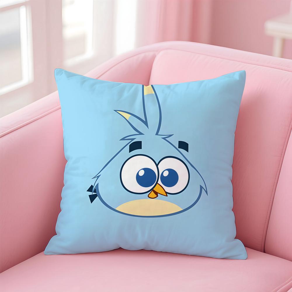 

Game A-Angry BirdsS Cushion Cover Comfortable Reversible Pillow Cover Ideal for Car Sofa Bedroom & Beyond 12x12Inch